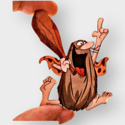 Kaptan mağarada adamı broş