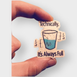 Matematik ahşap broş