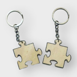 puzzle sevgili anahtarlığı