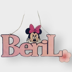 Kişiye Özel Ahşap Kapı İsimliği