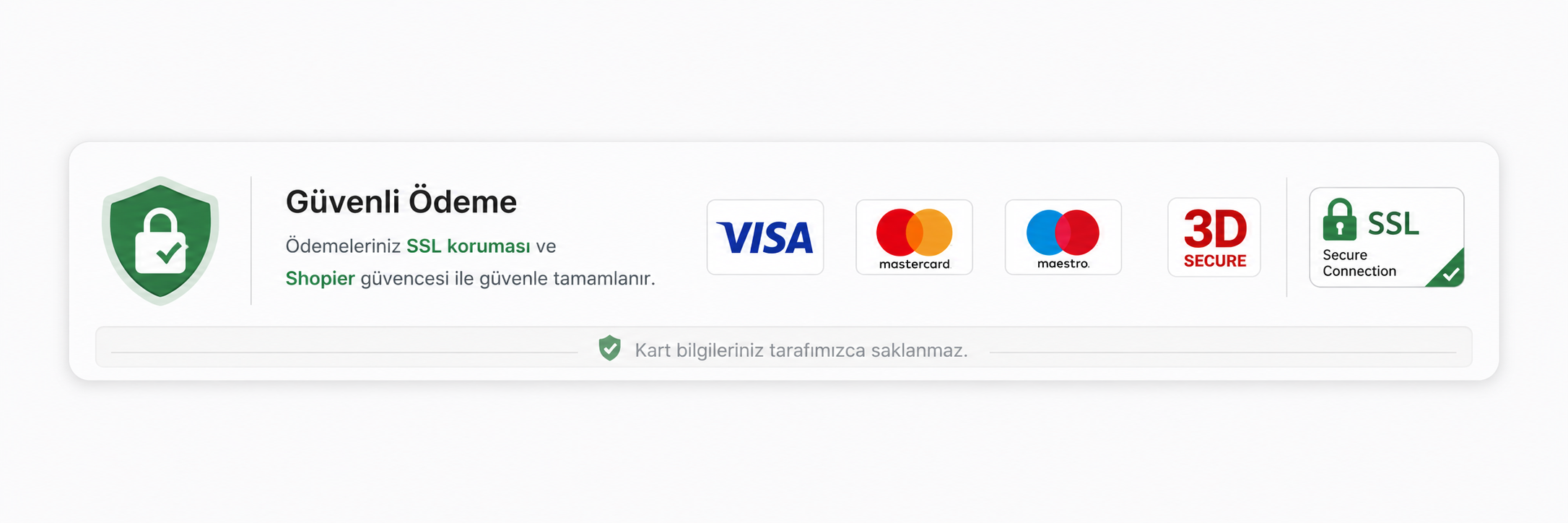 VudiPetto güvenli ödeme, SSL koruması ve Shopier ödeme güvencesi